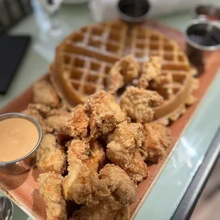 Chicken and waffles