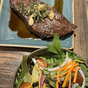 Seared ribeye filet