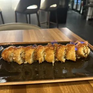 Flambé fire roll