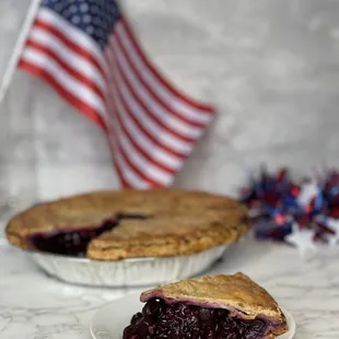Triple berry pie for the 4th!