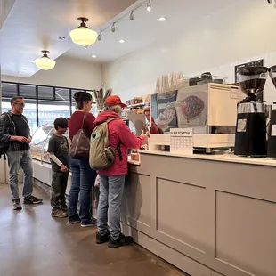 The lines out the door, even after I ordered! Hee
