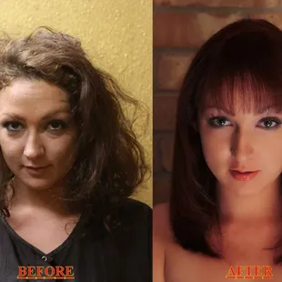 Before and After Noel Designs &amp; Hair Studio