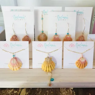Some of our sunrise shell designs.