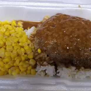 Mini hamburger steak