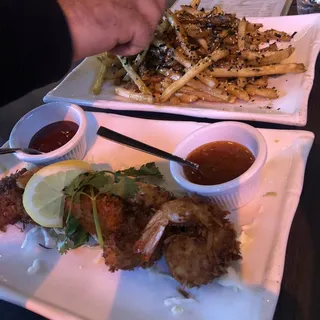 Coconut Battered Prawns