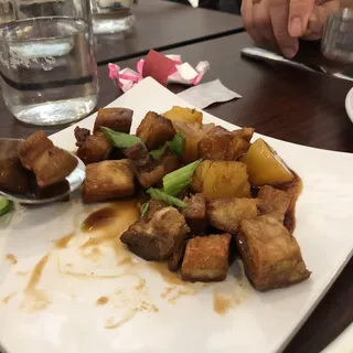 Pork Belly and Pineapple Bites