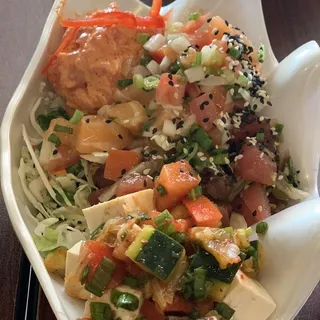 Kim Chee Tofu Poke Bowl