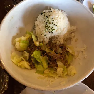 Kalua Pig and Cabbage Bowl
