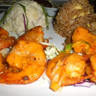 Mama's Spicy Garlic Prawn Plate