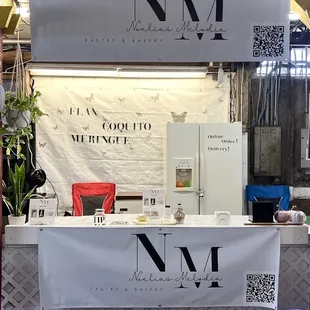 Our booth in the Auburndale flea market.