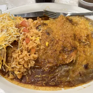 Cheese 1. Two Enchiladas &amp; 1 Taco Combination