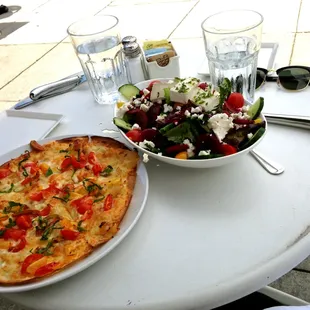 Margherita Tarte Flambée and Marinated Beet Salad