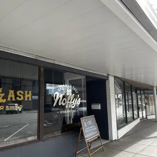 Front of store