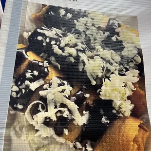 Menu pictures with three turon