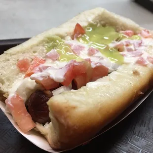 Sonoran Dog with everything.