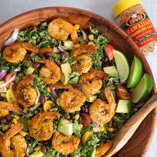 Avocado Shrimp Salad made with our Hawaiian Sea Salt seasoning