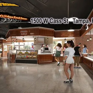 the interior of a restaurant