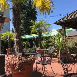 Outside dining area