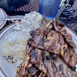 # 14  succulent beef with perfect macaroni salad