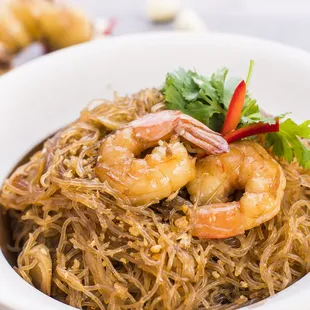Clay Pot Shrimp and Glass Noodles