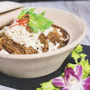 Clay Pot Crab and Glass Noodles (Signature Dish)**