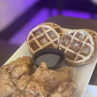 Chicken and Waffle Brunch Big Plate