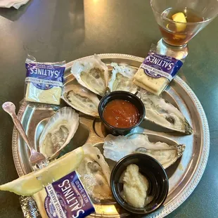 Sazerac and raw sugar shack oysters
