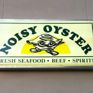 Funny oyster character staring back at you