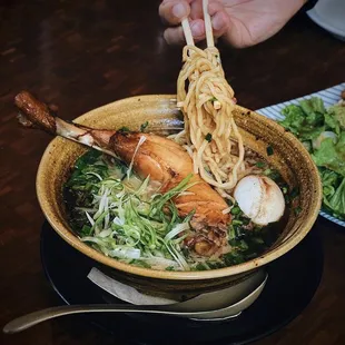 Soy Sauce Tori Paitan, one of our favorite dishes.