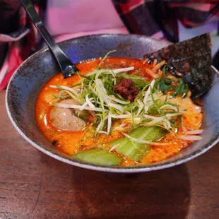 Corn and Spicy Ramen