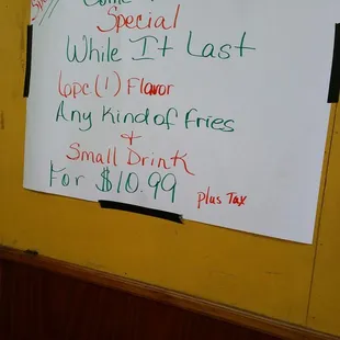 They say that this is a special!