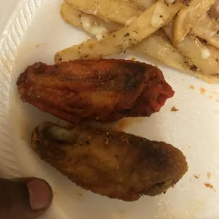 First of all I hardly ever write reviews but I will never go  back rio Wing Snack. They charge $1 a wing for them to be scorched