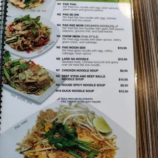 menu, tacos