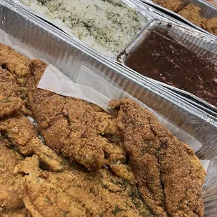 fried chicken and rice