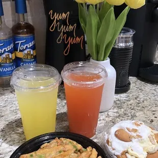 Dirty 504 Fries, Banana Pudding, Voodoo Lemonade, Hurricane Punch