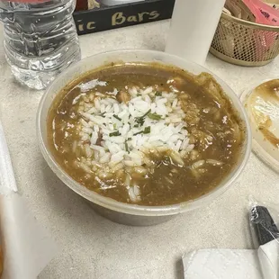 Chicken and sausage gumbo