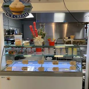 Ice cream counter