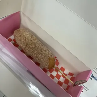 Cheese/beef korean corndog