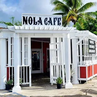 Entrance area of Nola Café.
