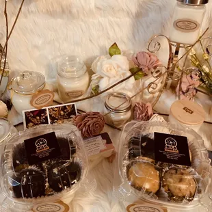 a variety of cookies and pastries