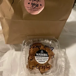 S'mores cookie comes with two delicious warm chewy cookies