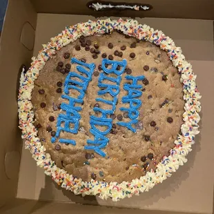 a birthday cake in a box