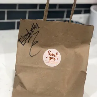Always personalized! Such a nice touch!