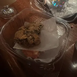 Cookies and cream cookie or what's left of it