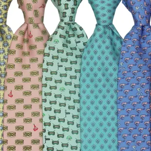 Just a few of the wonderful tie patterns