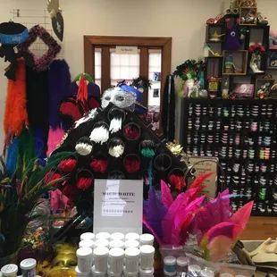 Feathers, appliqués and glitter for all your crafting needs!