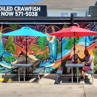 Outdoor Mural, loved the colors