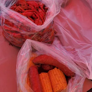 5lbs Crawfish and Corn Sausage n Potatoes