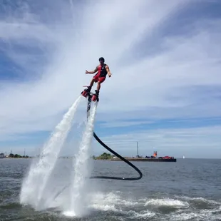 Jeremy our instructor, giving us a little Iron Man show