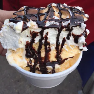 Antoine's Restaurant: Baked Alaska with Chocolate Sauce A.K.A. to me: A slice of heaven!